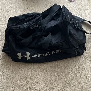 Under Armour duffel.
